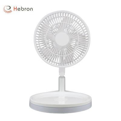 China Plastic USB Rechargeable Foldable Fan Wireless With 3.7V 10000mAh Battery for sale