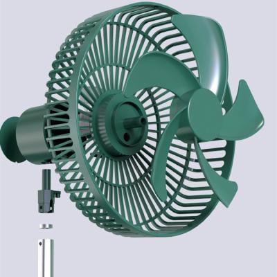 China Fan plegable portátil teledirigida del escritorio que mide el tiempo de la fan oscilante recargable en venta