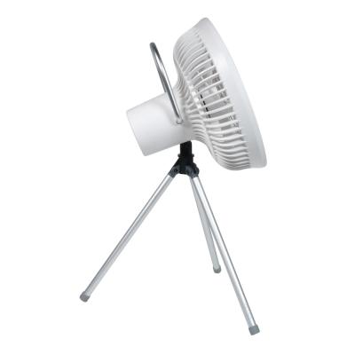 China Portable Rechargeable USB Tripod Stand Fan Camping Electric Tent Fan With LED Light for sale