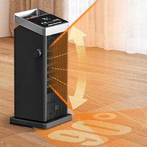 China Customizable Portable Electric Fan Heater With Timer 1-4h Over Heating Falling Protection for sale