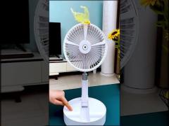 White Portable Foldable Fan Plastic 10000mAh Quiet With 4 Speeds