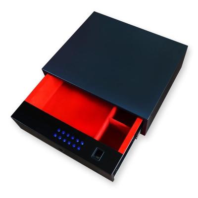 China Hotel Security Drawer Security Box Storage Fingerprint Jewelery Smart Hidden Safe Box JDBXX for sale