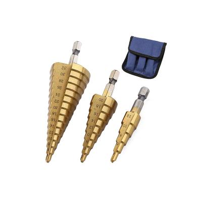 China High Quality Thin Iron Titanium Step Drills HSS Drill Bits For Metal Wood for sale