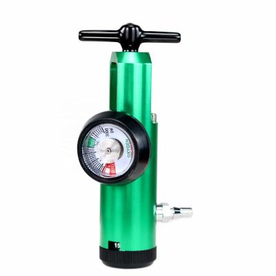 China Aluminum Medical Cylinder Regulator 0-15L Barb Output CGA870 Oxygen Pressure Regulator for sale