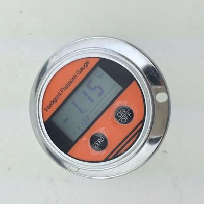 China Stainless Steel Panel Mount 60mm Digital Pressure Gauge With 3.6V Battery Power Supply for sale