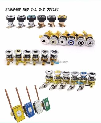 China German Standard Wall Outlet Medical Gas Oxygen Outlet Sensor DIN Gas Pressure Terminal System for sale