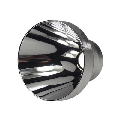 China Custom Flashlight Reflector OEM CNC Machining 28mm(d) X 24.8mm(h) SMO Aluminum Reflector For Flashlight for sale