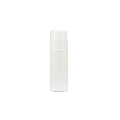 China 90ml cosmetic PE plastic roll on deodorant bottle, scented roller body bottle, antiperspirant bottle with cap for sale