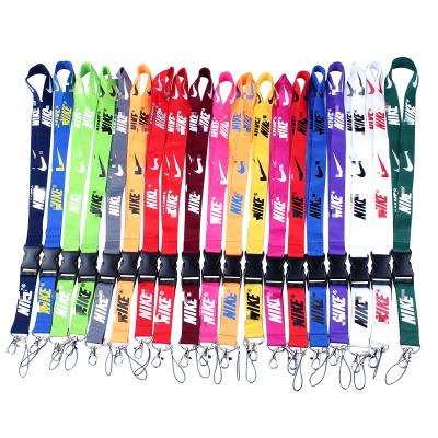 China Various Colors N Ike Whole Wrist N Card Holder Polyester Key Chain Lanyards With Logo Custom for sale