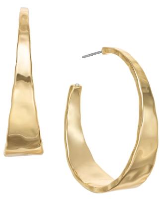 China ODM Copper Alloy Medium Hoop Earrings 14k Gold Hoop Earrings Medium for sale