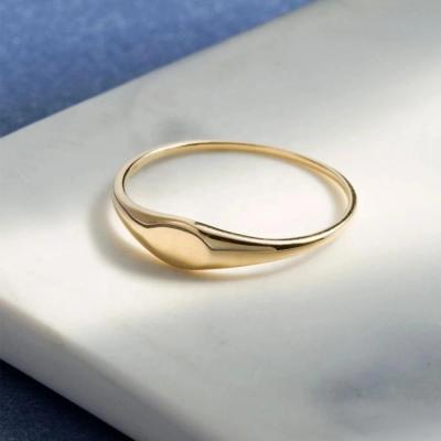 China 925 Sterling Silver 18K Gold Plated Band Rings Jewelry for Women Man Unisex Accessories for sale