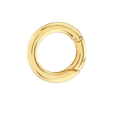 China 14K Goldplattiert Rund Charm Enhancer Connector Halskette Schmuck Art Anhänger oder Charms Gebrauch zu verkaufen