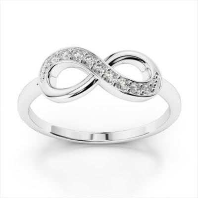 China Anillos de amor infinito en plata de 925 esterlinas para el amor eterno en venta