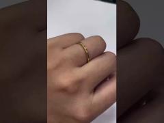 Handmade Twist Classic 925 Sterling Silver Women‘s Ring Jewelry Plated With 18K Gold