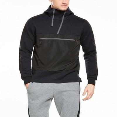 China Gym Performance Anti-Pilling Zipper Quarter Hoodie Men's Fitness Hoodie for sale