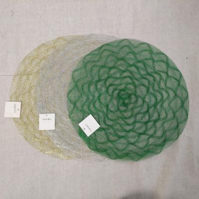 China Sustainable Woven Round Place Mat Table Mat for sale