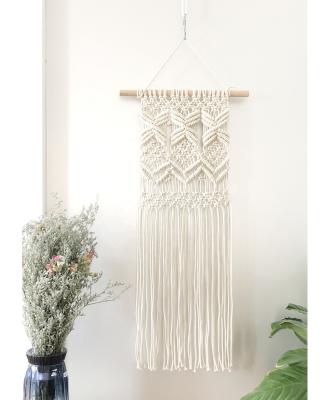 China Fabric Cotton Rope Macrame Wall Hanging Decoration for sale