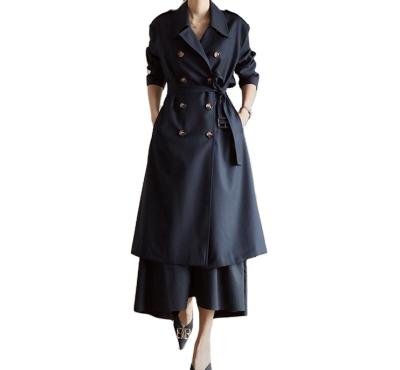 China OEM ODM Raincoat Customized Fashion Cashmere Coat High Quality Anti-Shrink Elegant Women's Long Overcoat for sale