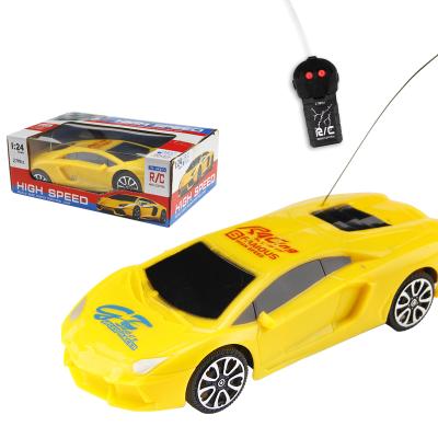 China RC Model Cheap 1:24 Scale 3 Years Children's Simulation Rc Sports Car Model Toys 27MHz 2CH Vehicle Car Toy Remote Control For for sale