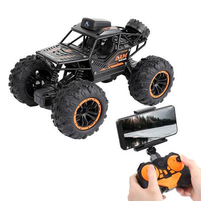 China RC Model 1:18 WiFi APP Camera Remote Control Shooting Car Selfie Gesture Follow Alloy Country Rock Crawler Crossover Rc Cars for sale