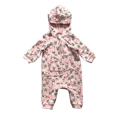 China Cotton Polyester Best Selling High Quality Cheap Hooded Infant One Piece Printed Climbing Suit for sale