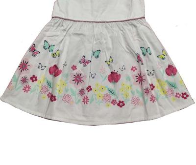 China Summer Breathable Girls' Dress Girls Printed Casual Skirt for sale