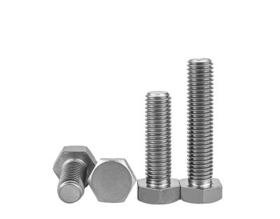 China High Strength DIN933 M6-30XL Cap GR2 , GR5 Titanium Alloy Bolts Factory Wholesale Spot for sale