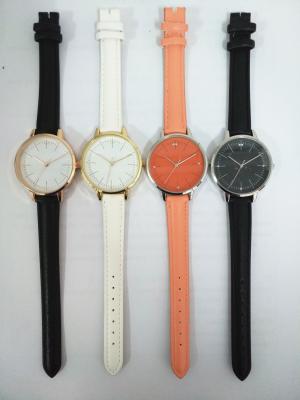 China Leather Watch Alloy Case with Classic Dial Face, With Japan Movement for sale