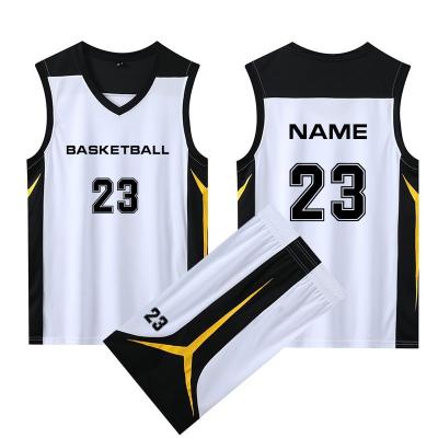 China Summer Antibacterial Digital Printing Team Uniform Sports Vests Basketball Basketball Suit Training Competition Clothes for sale