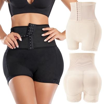 China Antibacterial Women's Antibacterial Trainer Women's Abs Waist Tummy Control Hip Lift Pants Girdles Panty Body Shaper Hip Filler Shapewear for sale