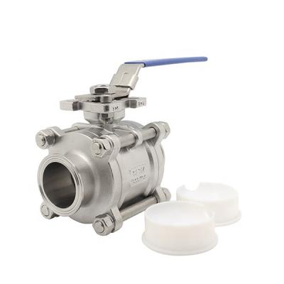 China General Meinuox Sanitary 3 Piece Body Ball Valve for sale