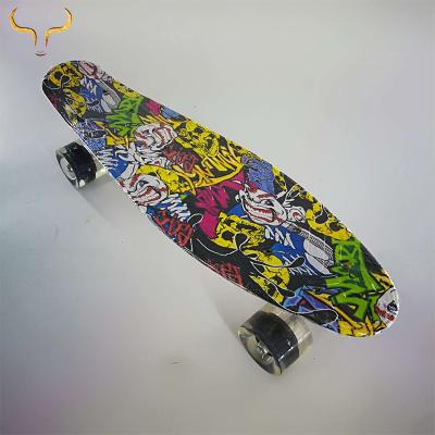 China Newest PP+Aluminum+PU Birthday Gift Colorful 22 Inch Skateboard Plastic Fish Skateboard On Sale for sale