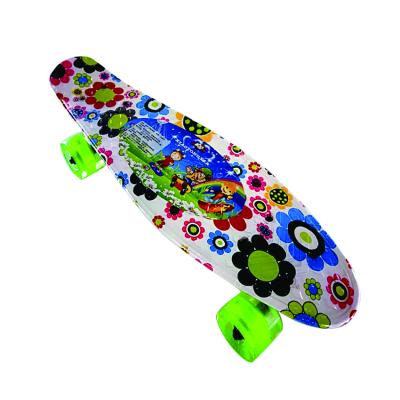 China PP+Aluminum+PU Factory Price 22 Inch 4 Wheels Mini Cruiser Fish Skateboard for sale