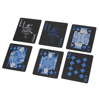 China Waterproof Waterproof PVC Playing Card With Paper Plastic Game Logo Poker Playing Cards Custom Made Front And Back PVC Gold Printing Box Logo for sale