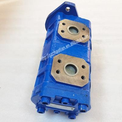 China HD750 machinery repair shops excavator hydraulic pump parts gear pump excavator gear pump for sale