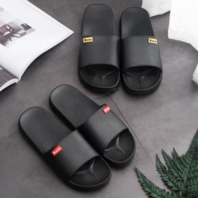 China Cushioning Wholesale Indoor Pure Color Bedroom Slippers Bathroom Slide Slipper PVC Unisex Slippers for Women and Men for sale