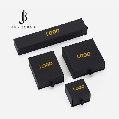 China High Quality Jewelry Packaging Box Black Jewelry Necklace Packaging Box for sale