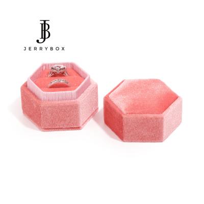 China Hexagon Ring/Necklace/Bracelet Couples Ring Jewelry Box for sale