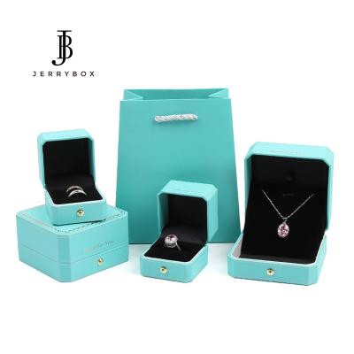 China Custom Logo Jewelry Octagonal Ring Box Packaging Ring Gift Paper Boxes for sale