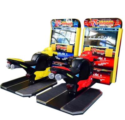 China Dreamland 42LCD TT Motorcycle Arcade Game Machine Coin Pusher Type for sale