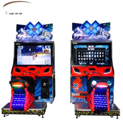 China Snowmobile Arcade Game Arcade Motorcycle Simulator Machine com Display HD de 42LCD à venda