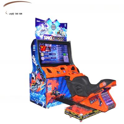 China Indoor Game Center Resort Motorbike Arcade Machine Snocross Jogos de corrida 400w à venda