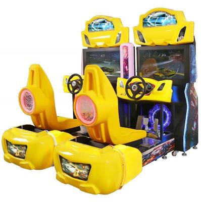 Chine 32LCD HD Coin Pusher Arcade Machine de jeu de course de jeux de jeux de jeux d'amusement de jumeaux uniques à vendre