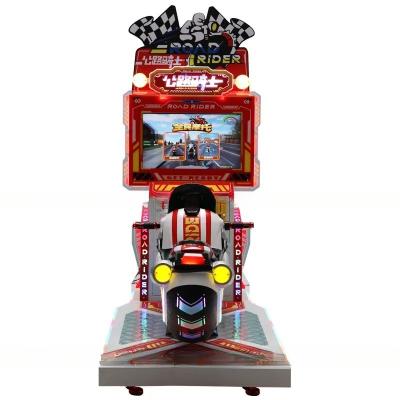 China Dreamland munt bediend 26LCD HD kinderen auto racing arcade game machine kinderen Super motorfiets arcade game machine Te koop