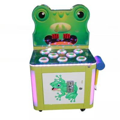 China kids coin operated hitting frog whack A Mole frog hammer arcade ticket redemption game machine for mall for sale