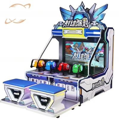 China 100W Kids Game Machine 4 Spelers 6 In 1 Ball Shoot Arcade Machine Te koop