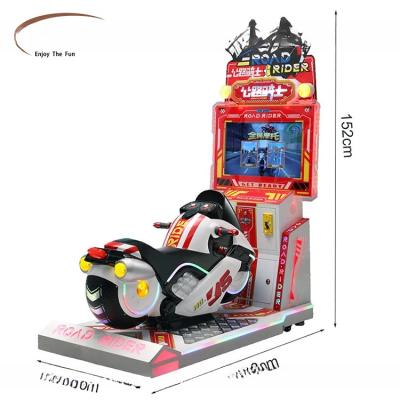 China 26'' LCD Screen Car Racing Game Machine Arcade Motorbike Simulator for sale