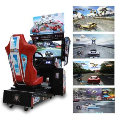 Chine Machine de jeu de course de voiture à pièce unique avec écran LCD HD 32 pouces à vendre