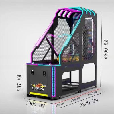 China Coin Operated Luxury Street Arcade Basketball Hoop Machine With 55LCD Big Screen for sale