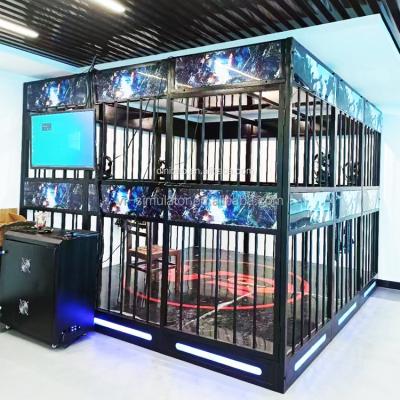 China Guangzhou Virtual Reality VR Battle Arcade 9dvr 4 pessoas Multiplayer VR Shooting Zombie Games Room à venda